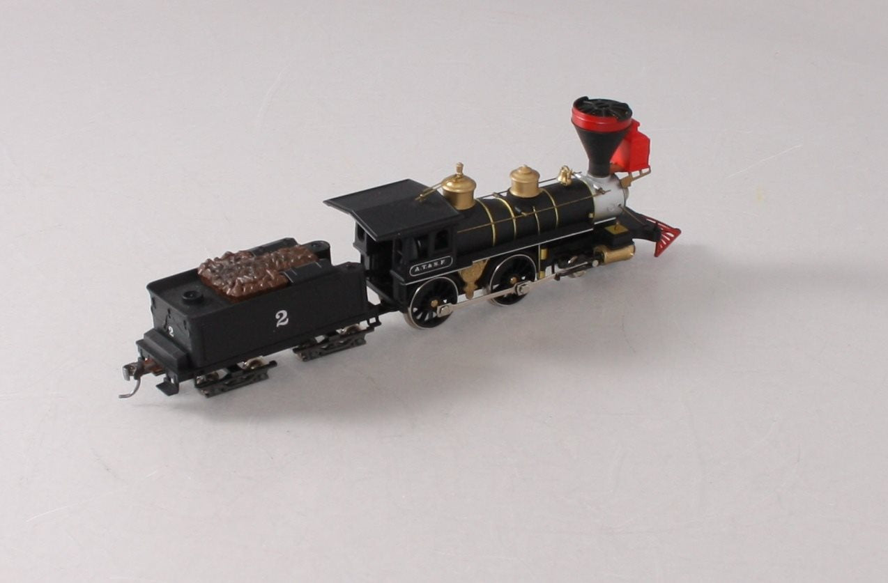 IHC M1206 HO ATSF 4-4-0 Steam Locomotive & Tender #2 LN/Box