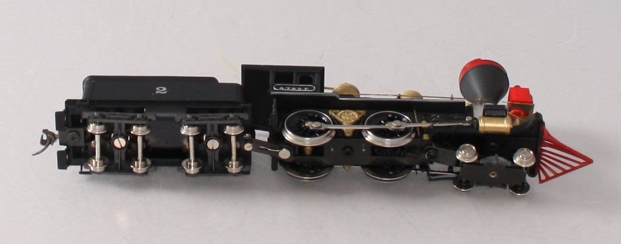 IHC M1206 HO ATSF 4-4-0 Steam Locomotive & Tender #2 LN/Box