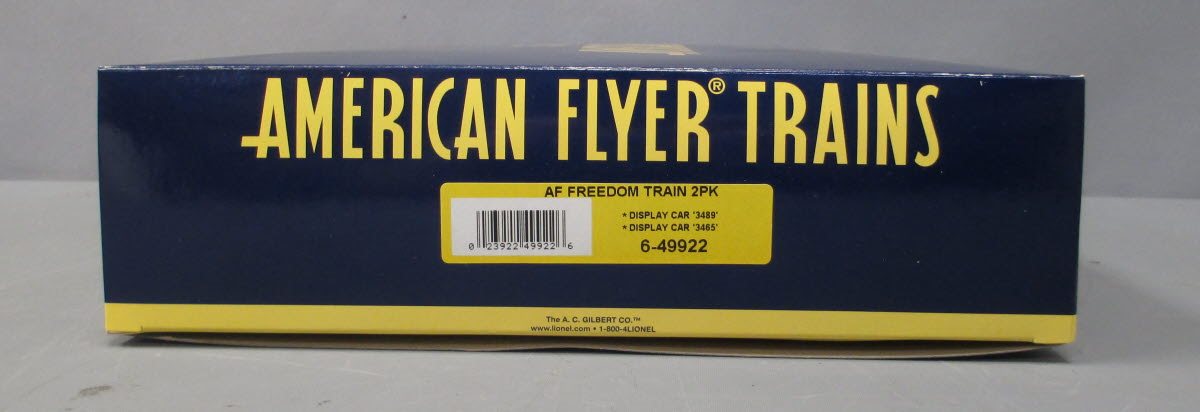 American Flyer 6-49922 S Scale Freedom Train Heavyweight Car Set NIB