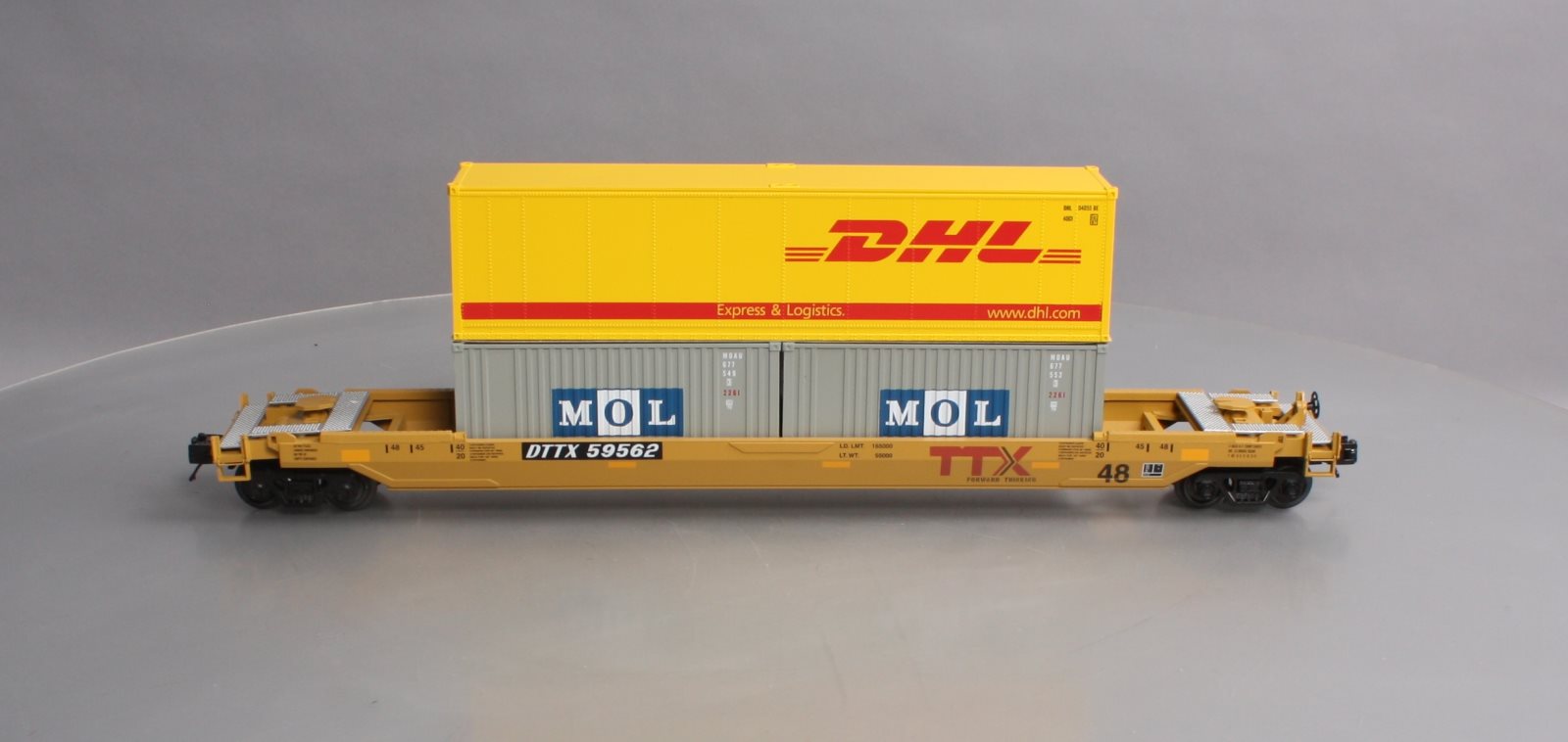MTH 20-95281 O Gauge Husky Stack Car TTX #59625