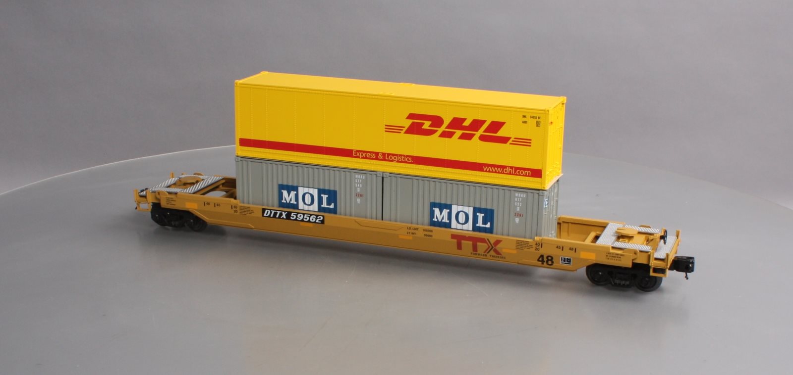 MTH 20-95281 O Gauge Husky Stack Car TTX #59625