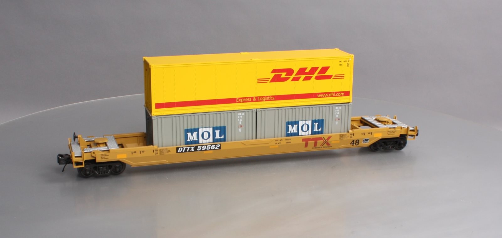 MTH 20-95281 O Gauge Husky Stack Car TTX #59625