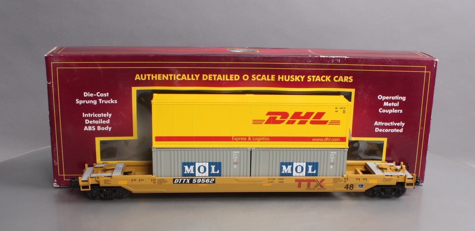 MTH 20-95281 O Gauge Husky Stack Car TTX #59625