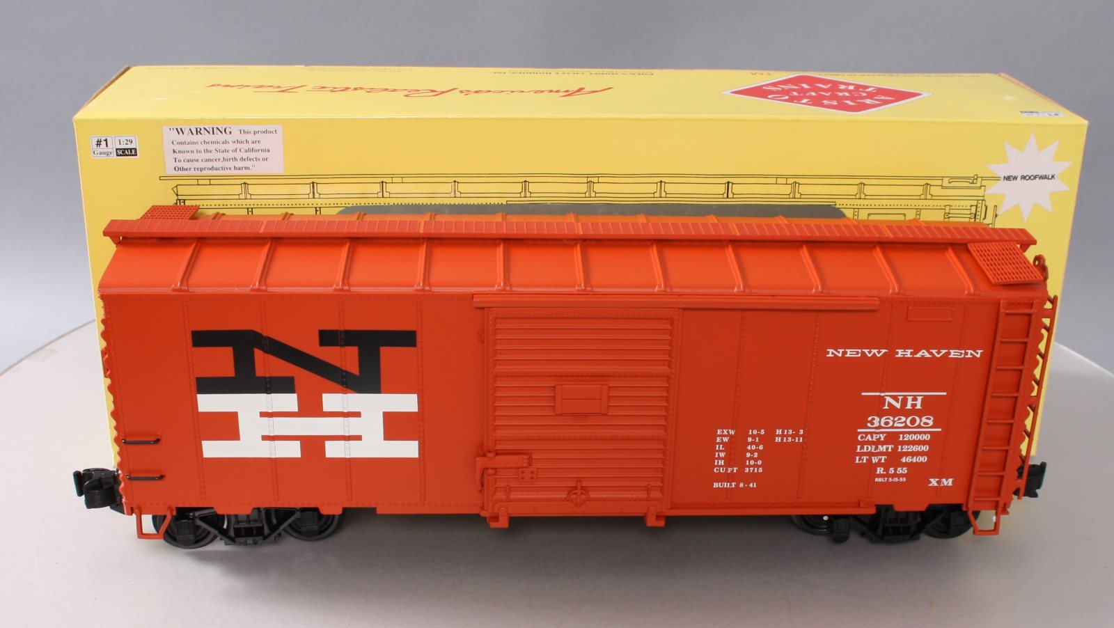 Aristo-Craft 46077 New Haven 40' Steel Box Car #36208 LN/Box