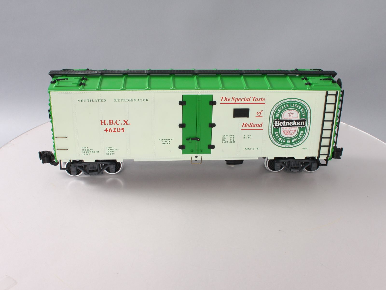 Aristo-Craft 46205 G Scale HBCX Heineken Beer Reefer Car LN/Box