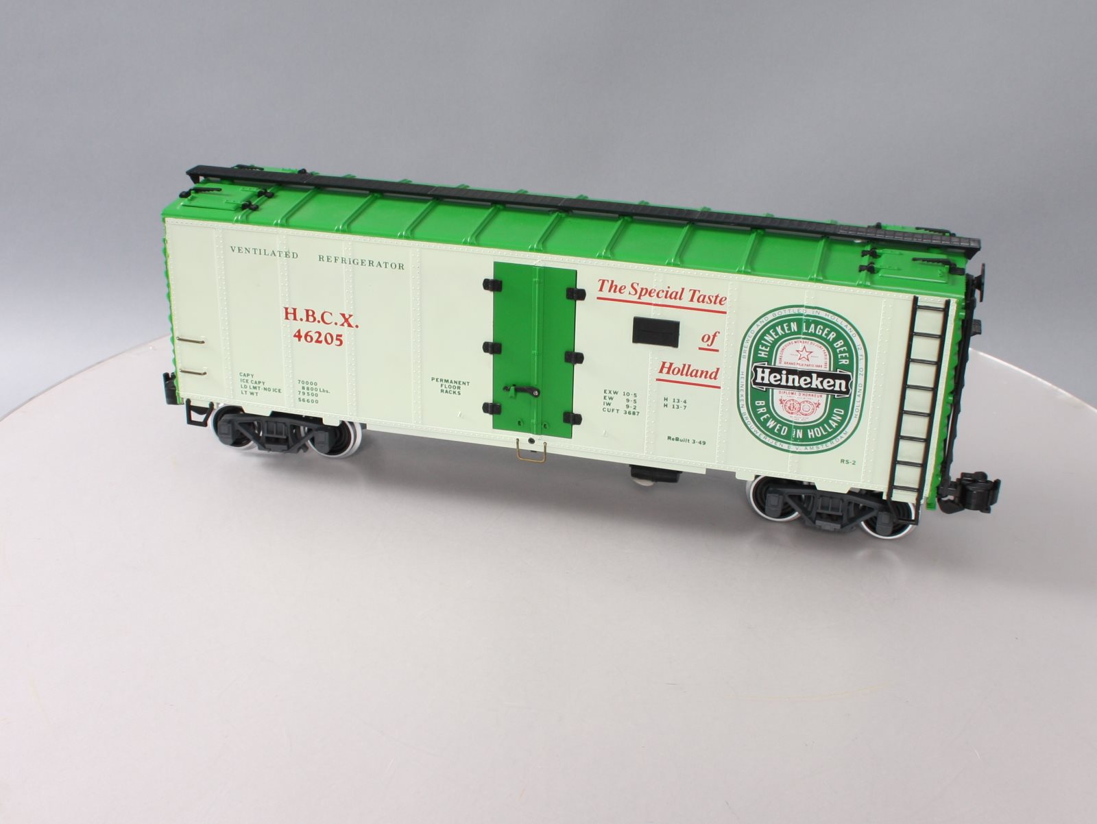 Aristo-Craft 46205 G Scale HBCX Heineken Beer Reefer Car LN/Box