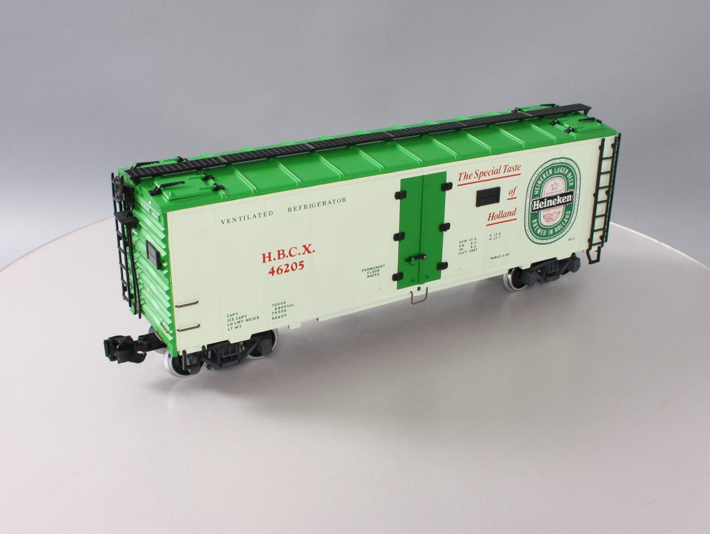 Aristo-Craft 46205 G Scale HBCX Heineken Beer Reefer Car LN/Box