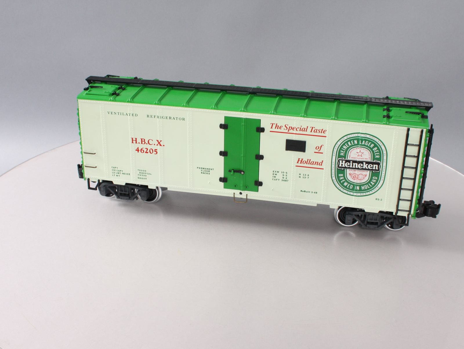 Aristo-Craft 46205 G Scale HBCX Heineken Beer Reefer Car LN/Box