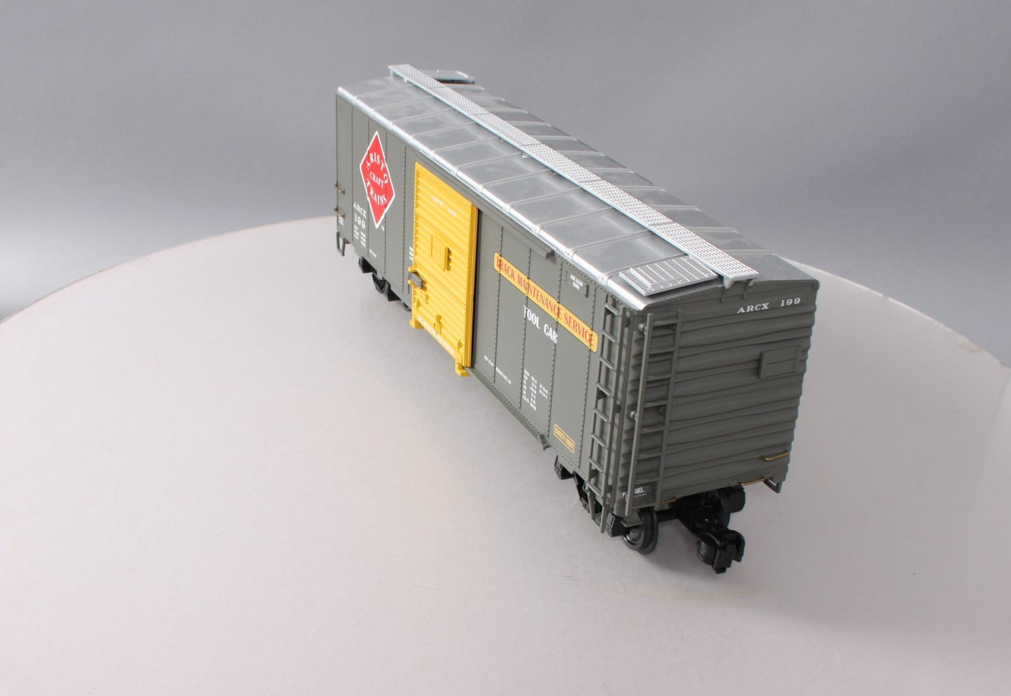 Aristo-Craft 46099 Aristo-Craft Track Maintenance Boxcar w/Plastic Wheels NIB