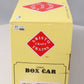 Aristo-Craft 46099 Aristo-Craft Track Maintenance Boxcar w/Plastic Wheels NIB