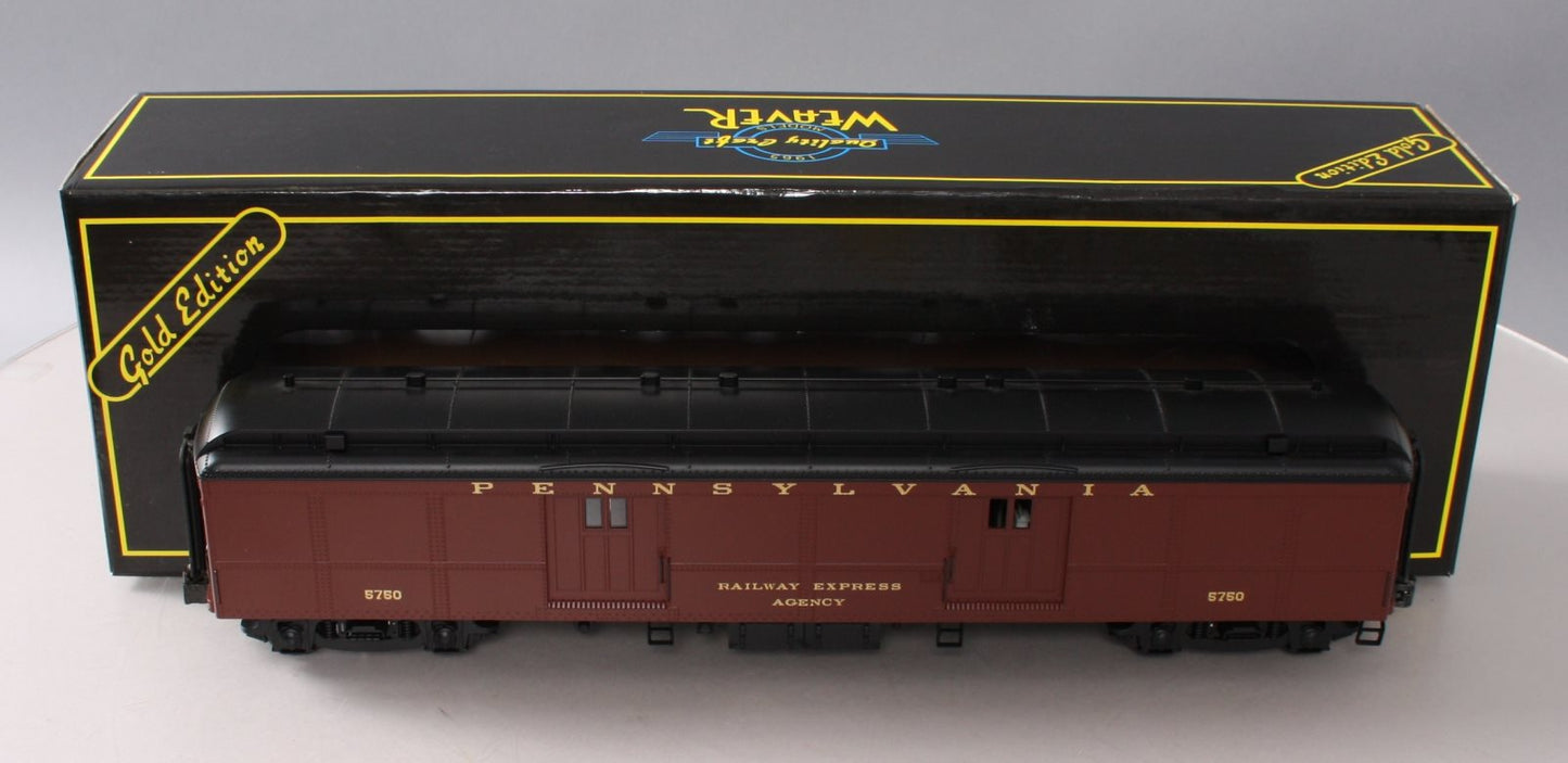 Weaver G22601LD Pennsylvania RR B60b Baggage/Mail Car #5750 (3Rail) LN/Box
