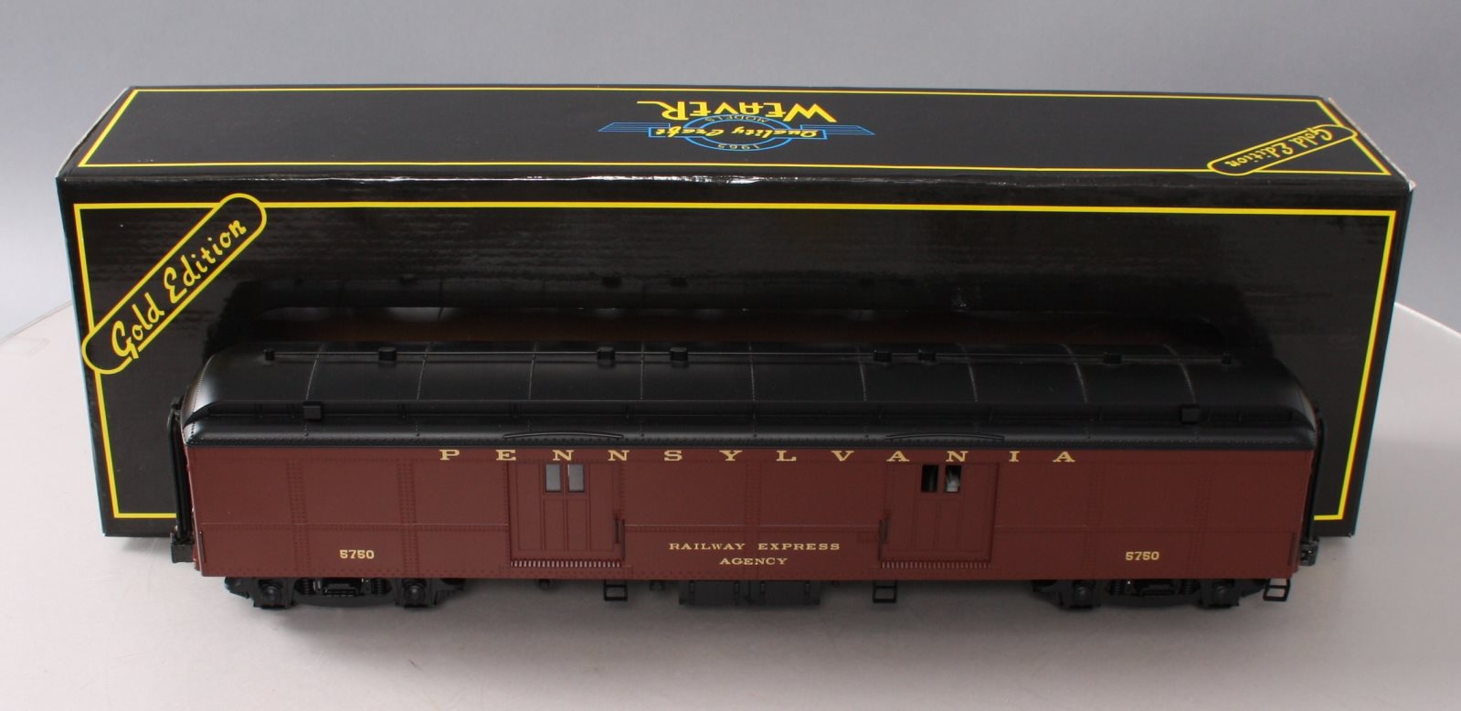 Weaver G22601LD Pennsylvania RR B60b Baggage/Mail Car #5750 (3Rail) LN/Box