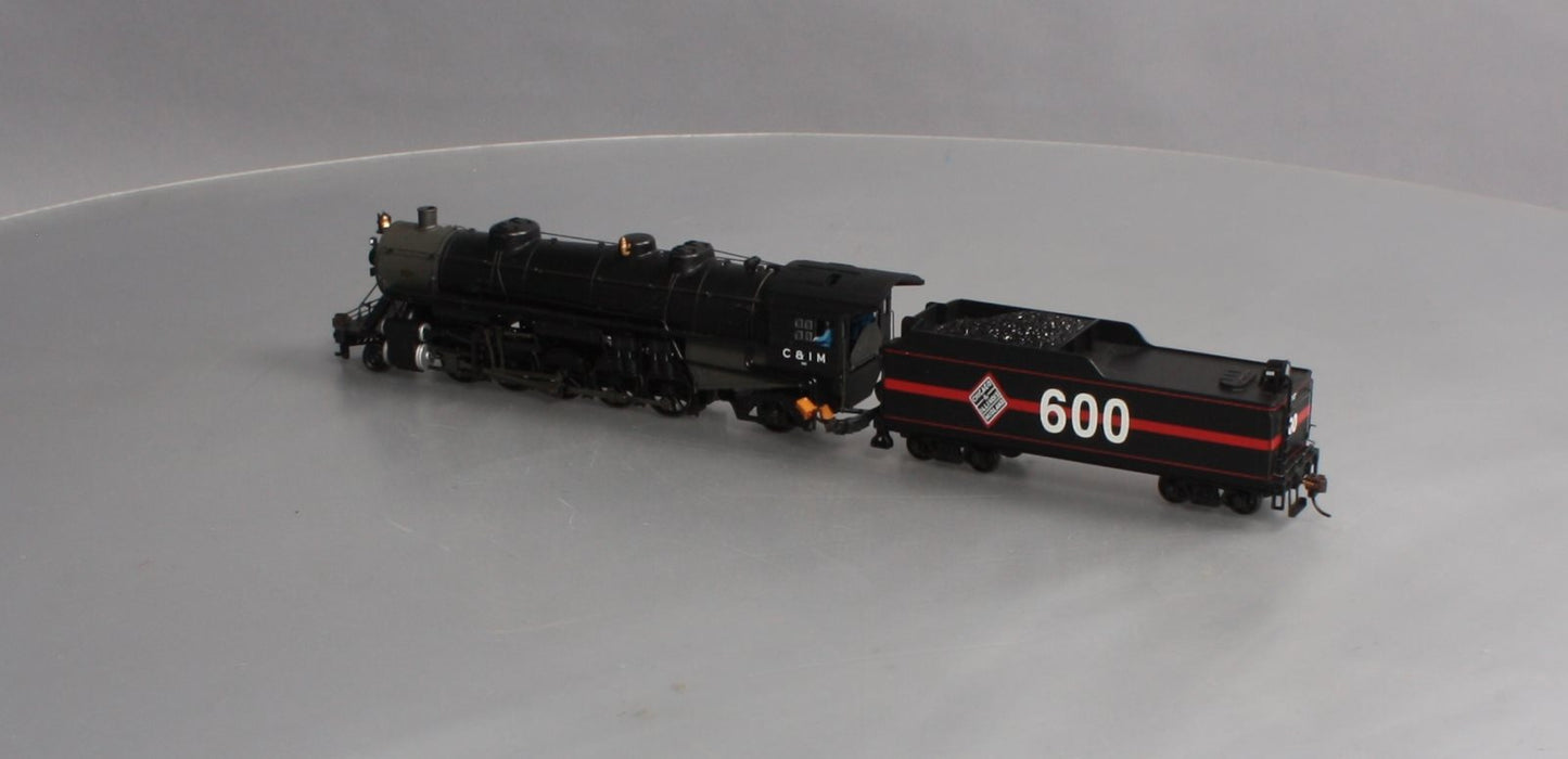 Bachmann 83302 HO Chicago & Illinois Midland 2-10-2 Steam Locomotive #600 w/DCC