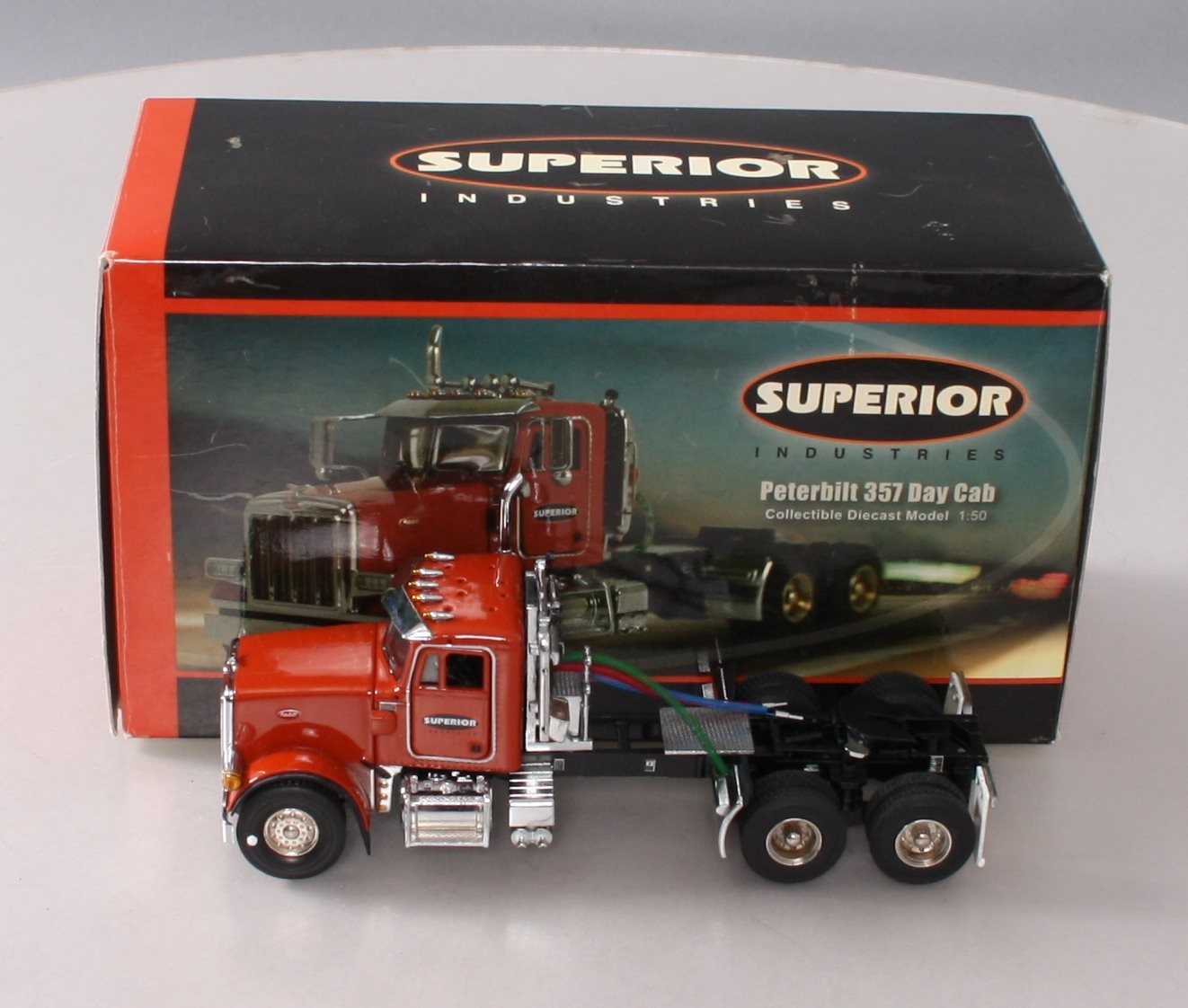 Sword Models SW1050-SUP 1:50 Diecast Superior Peterbilt 357 Diecast Tractor LN/Box