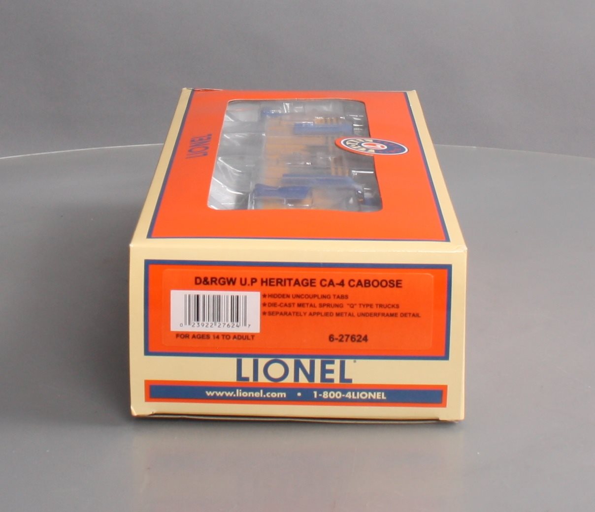 Lionel 6-27624 O Gauge Denver & Rio Grande Western Heritage CA-4 Caboose #9891