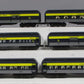 K-Line K44151 O Chesapeake and Ohio 18" Heavyweight Passenger Cars (Set of 6) LN/Box