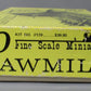 Fine Scale Miniatures 170 HO Scale Old Time Sawmill Laser-Cut Craftsman Kit NIB