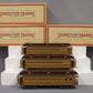 MTH 11-40027 St. Gauge Two-Tone Brown State Passenger 3 Car Set MT/Box