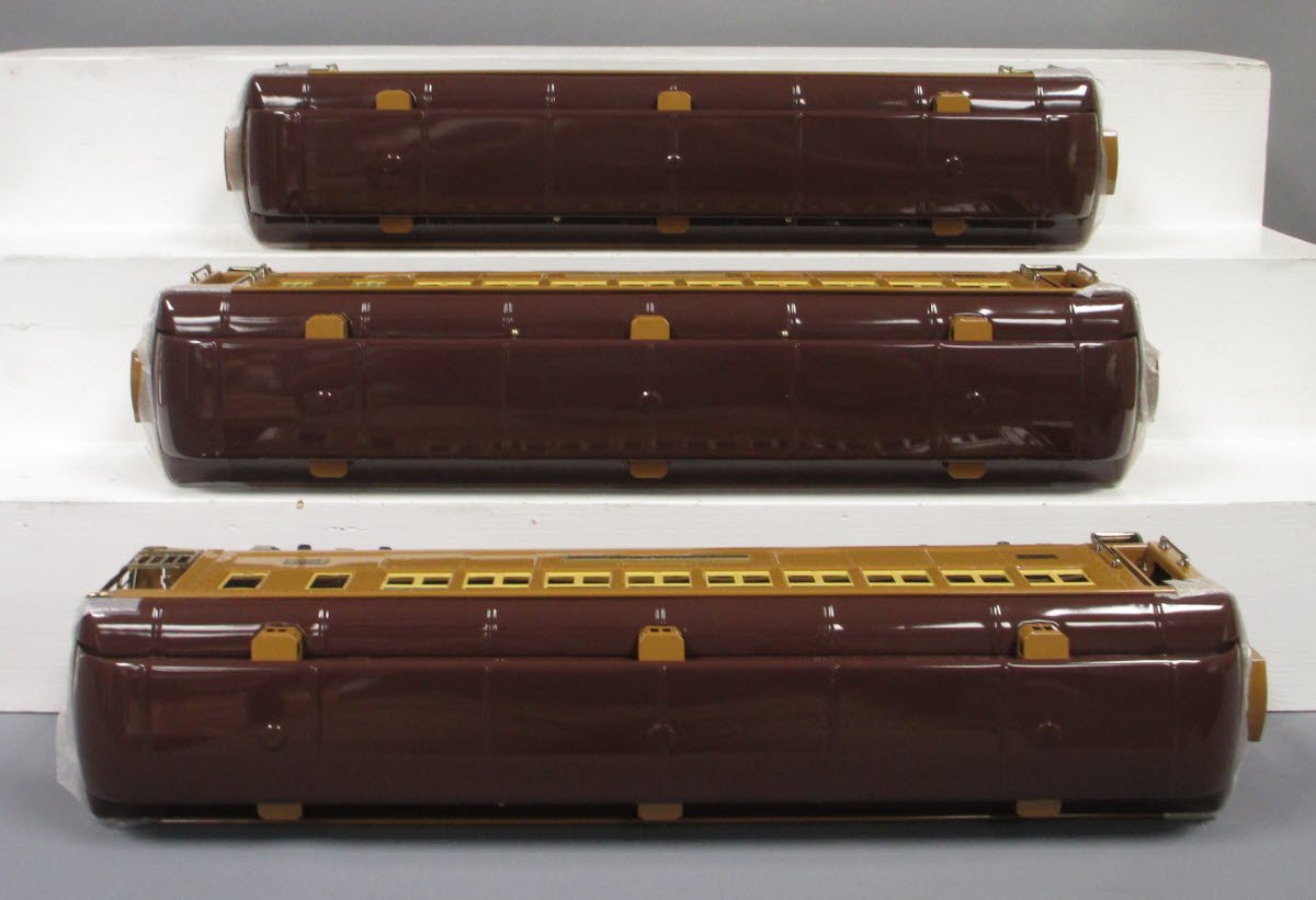 MTH 11-40027 St. Gauge Two-Tone Brown State Passenger 3 Car Set MT/Box
