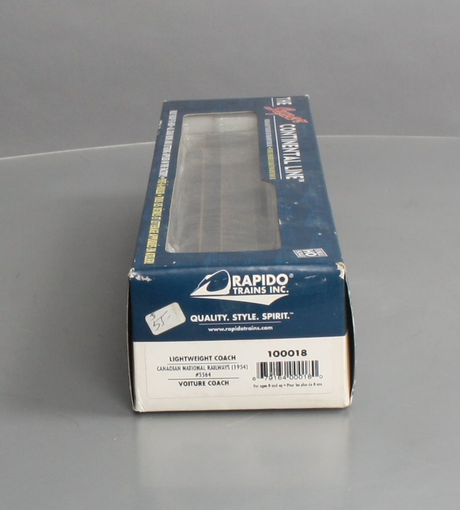 Rapido Trains 100018 HO Scale CN Lightweight Coach Car #5564 LN/Box