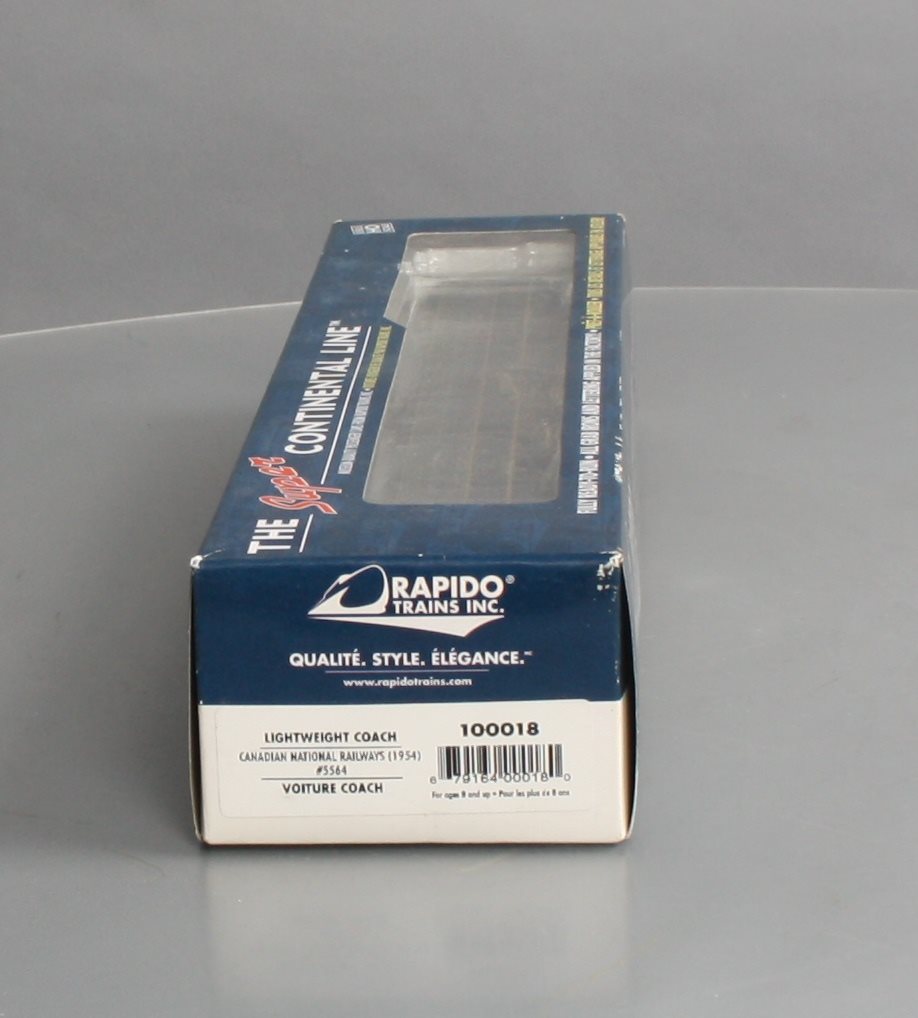 Rapido Trains 100018 HO Scale CN Lightweight Coach Car #5564 LN/Box
