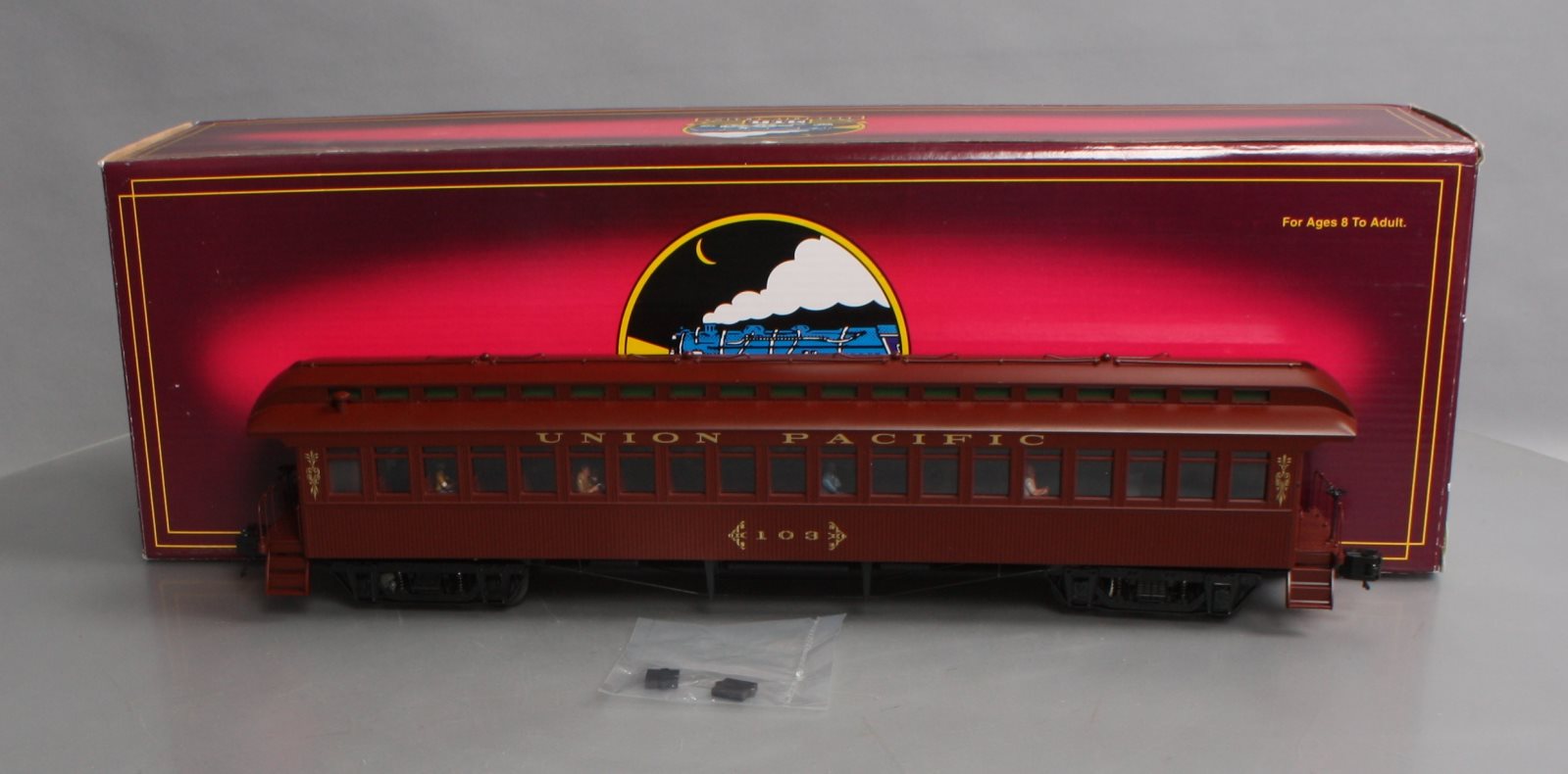 MTH 20-62013B Union Pacific 64' Woodsided Coach Passenger Car #103  LN/Box
