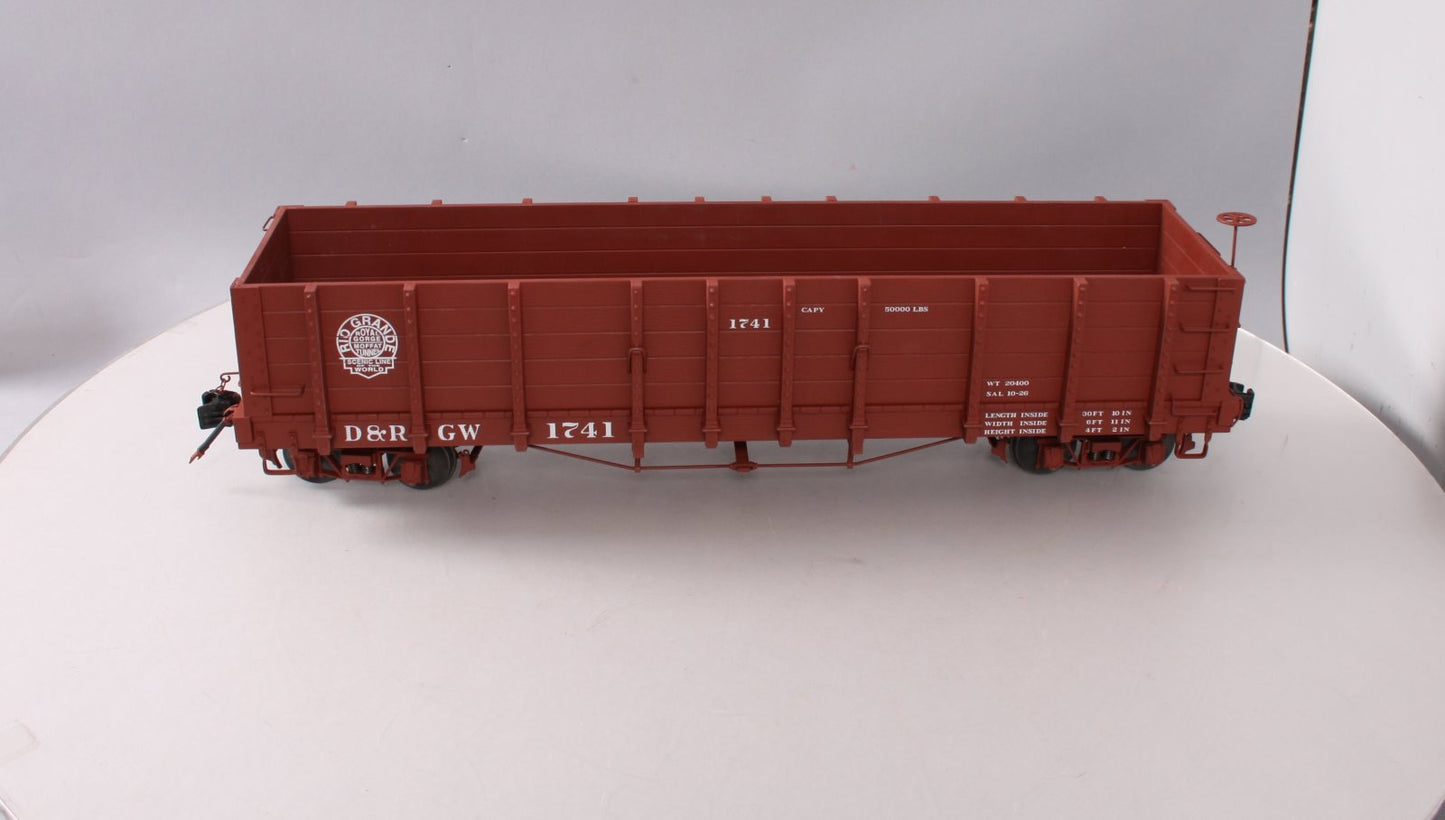 AMS 1741 1:20.3 Scale D&RGW High Side Gondola Car #1741 MT/Box