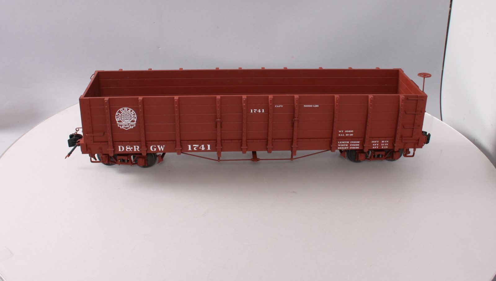 AMS 1741 1:20.3 Scale D&RGW High Side Gondola Car #1741 MT/Box