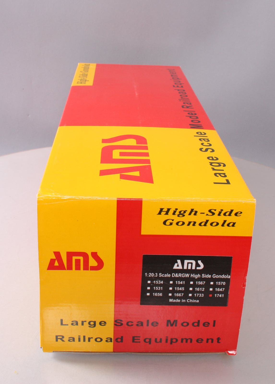AMS 1741 1:20.3 Scale D&RGW High Side Gondola Car #1741 MT/Box