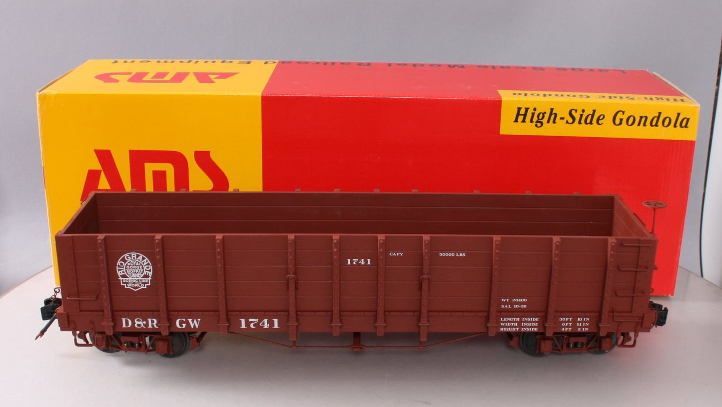 AMS 1741 1:20.3 Scale D&RGW High Side Gondola Car #1741 MT/Box