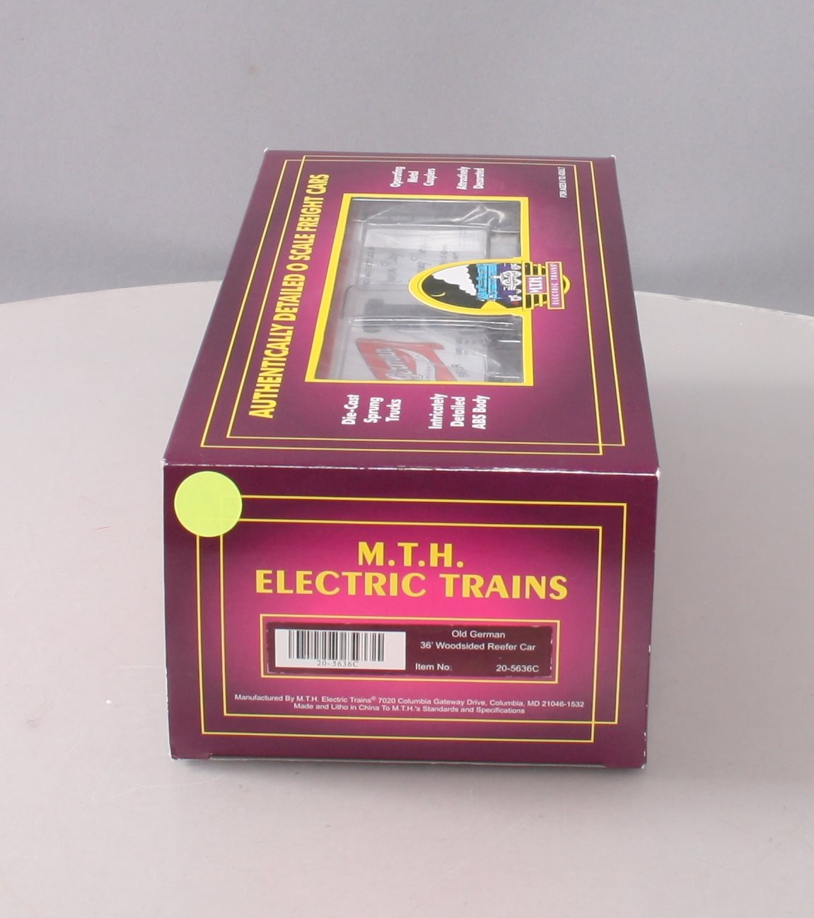 MTH 20-5636C O Gauge Old German 36' Woodsided Reefer Car EX/Box