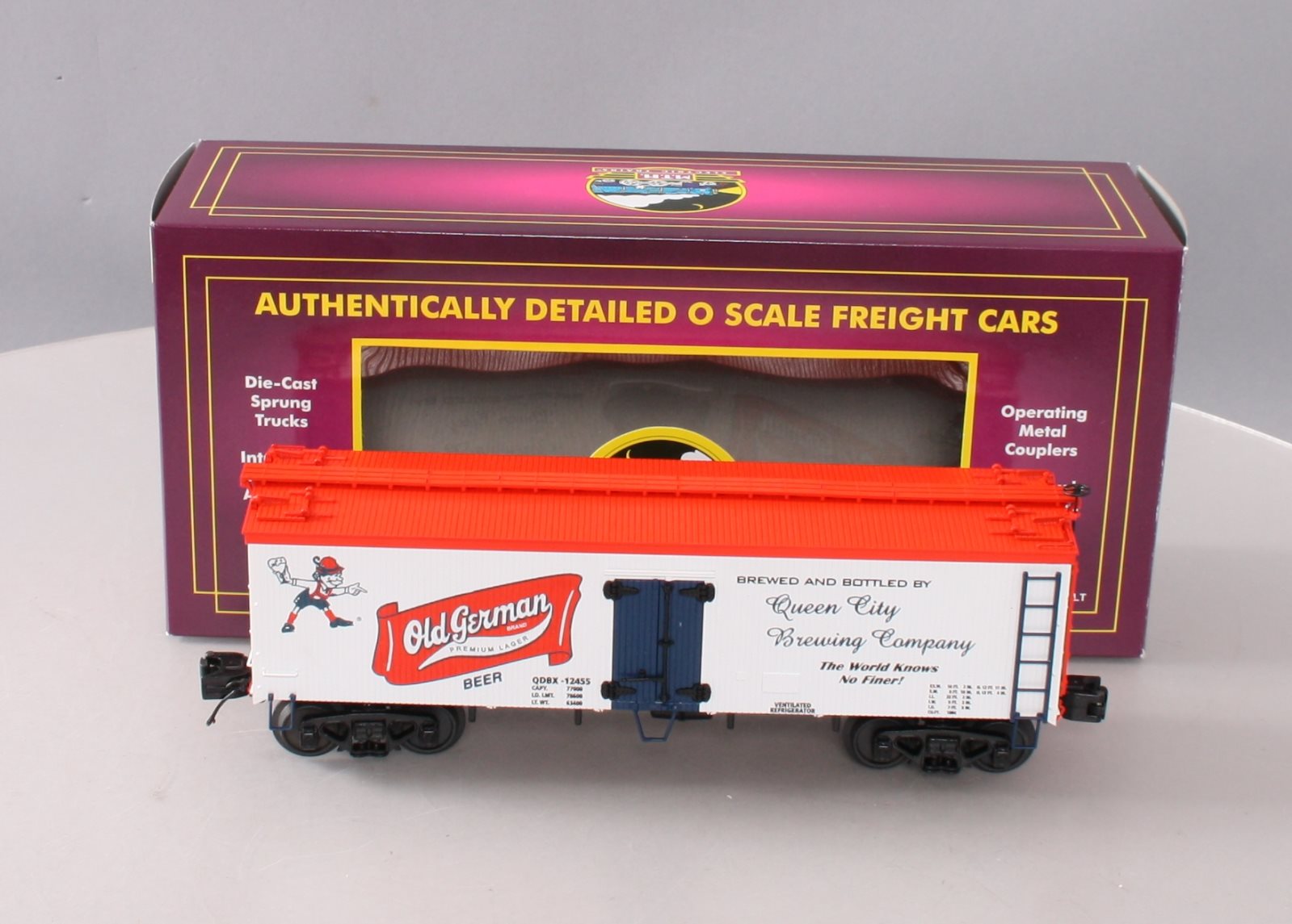MTH 20-5636C O Gauge Old German 36' Woodsided Reefer Car EX/Box