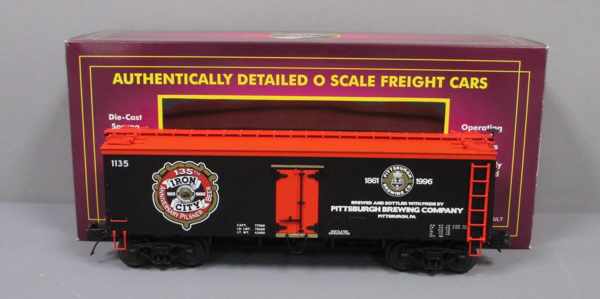 MTH 20-5636A O Gauge Iron City 36' Woodsided Reefer Car EX/Box