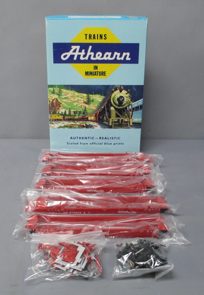 Athearn 5920 HO Scale Southern Pacific Gunderson Maxi III Well Car Kit(Set of 5)