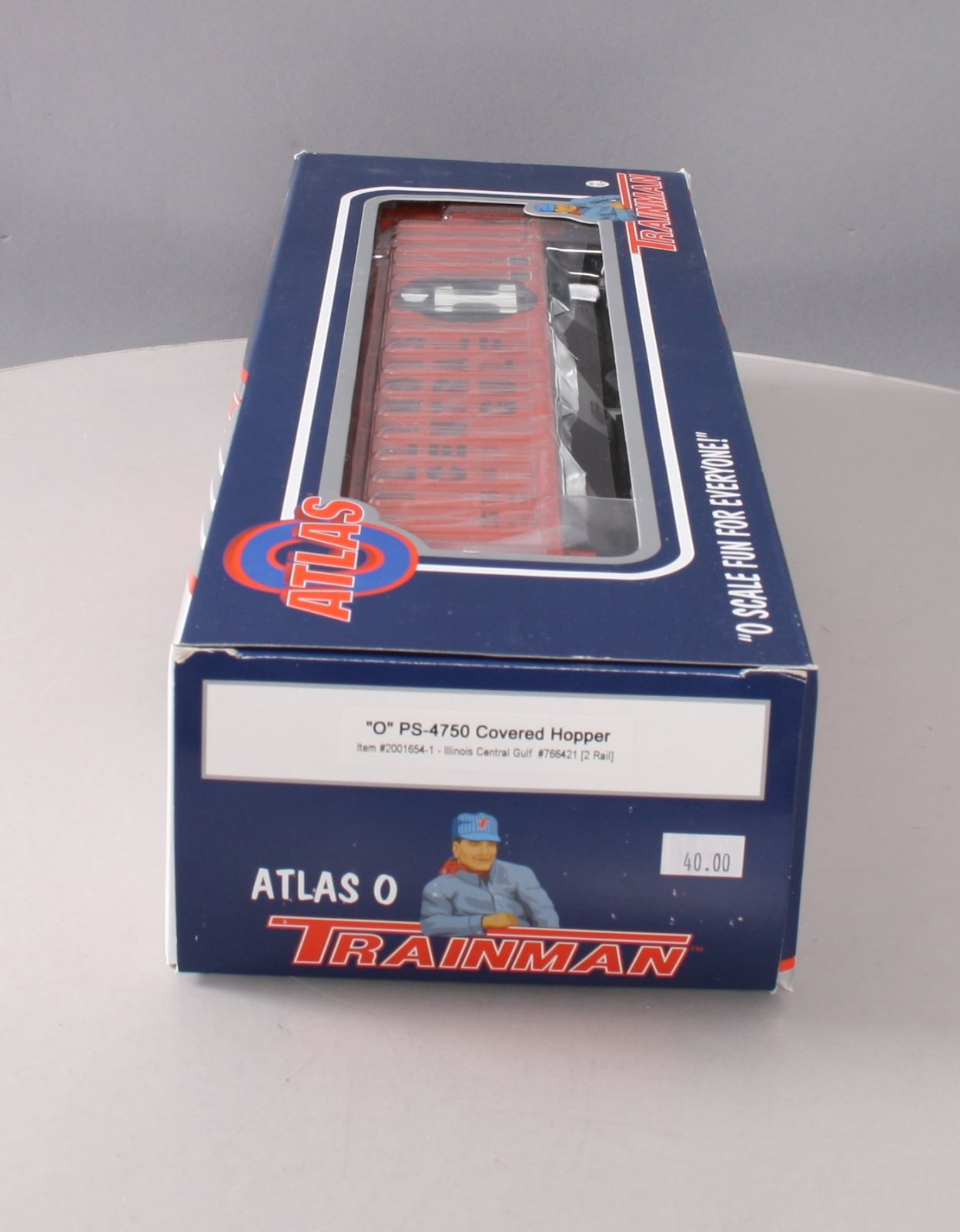 Atlas 2001654-1 O Scale Illinois Central Gulf PS-4750 Hopper #766421 (2-Rail) LN/Box