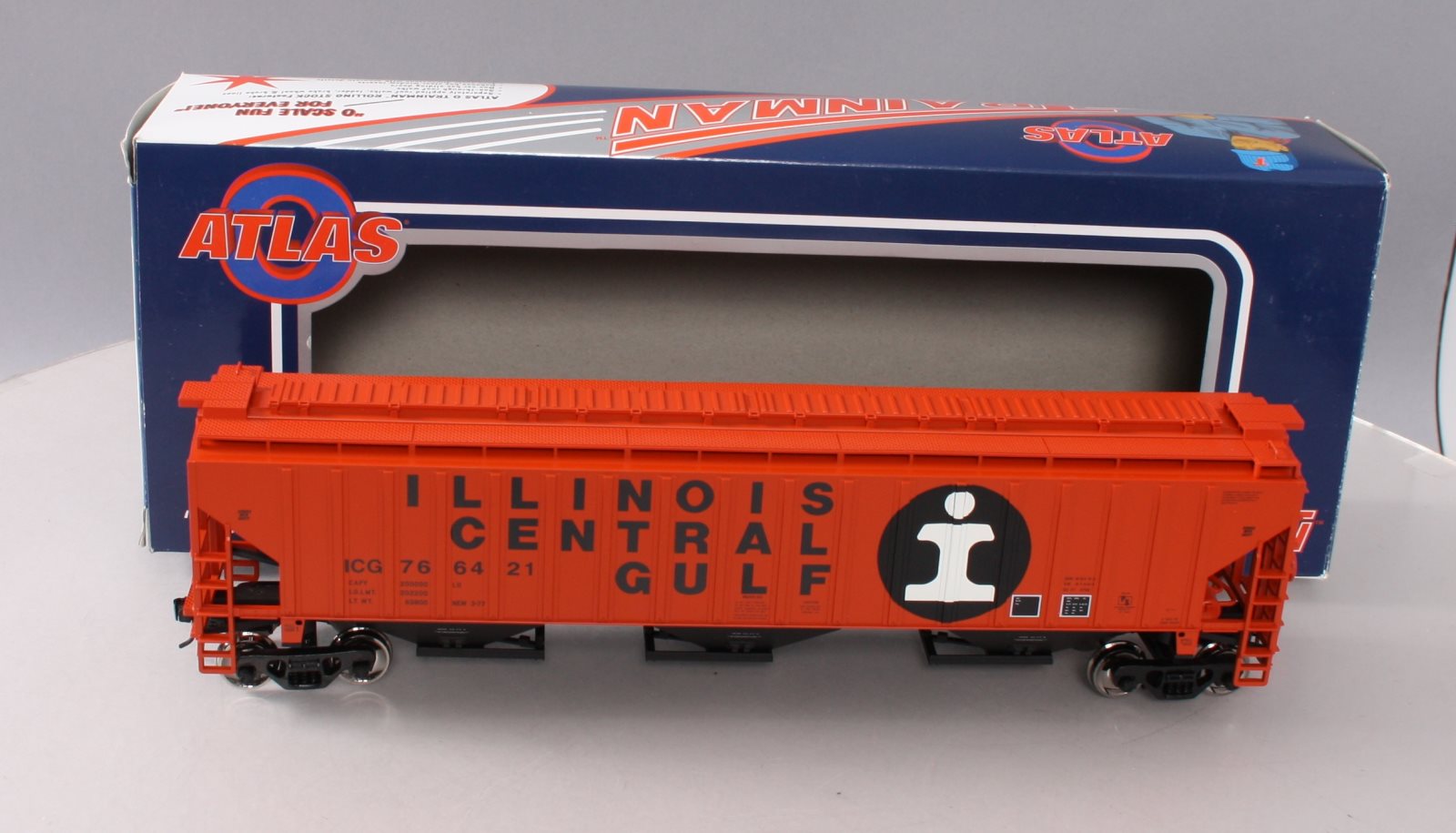 Atlas 2001654-1 O Scale Illinois Central Gulf PS-4750 Hopper #766421 (2-Rail) LN/Box