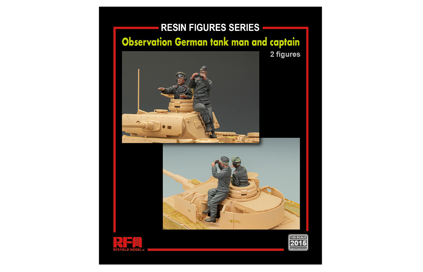 Rye Field Models 2015 1:35 German Panzer Commander & Crew Figure Kit