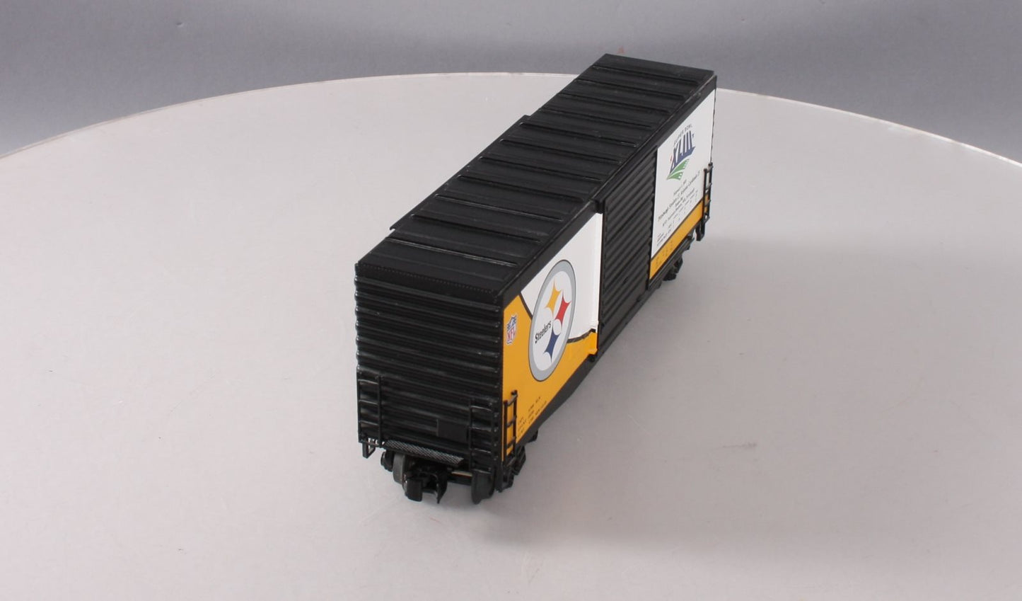 MTH 30-74560 "O" Gauge Pittsburgh Steelers 40'High Cube Boxcar LN/Box