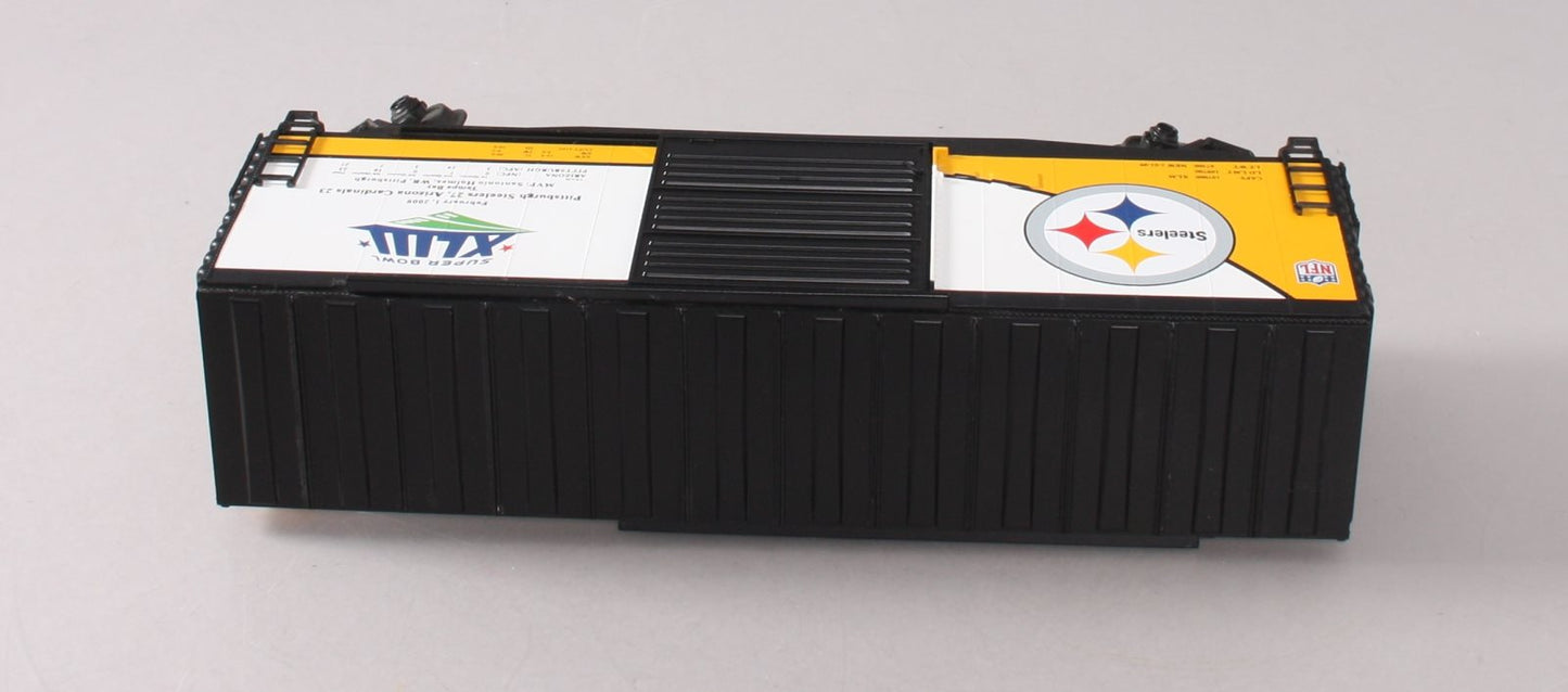 MTH 30-74560 "O" Gauge Pittsburgh Steelers 40'High Cube Boxcar LN/Box