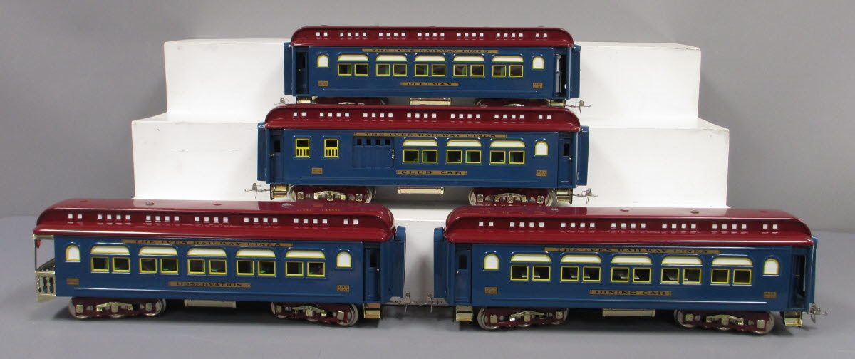 MTH 10-5100 STd. Gauge Ives National Limited 4-Car Passenger Set NIB