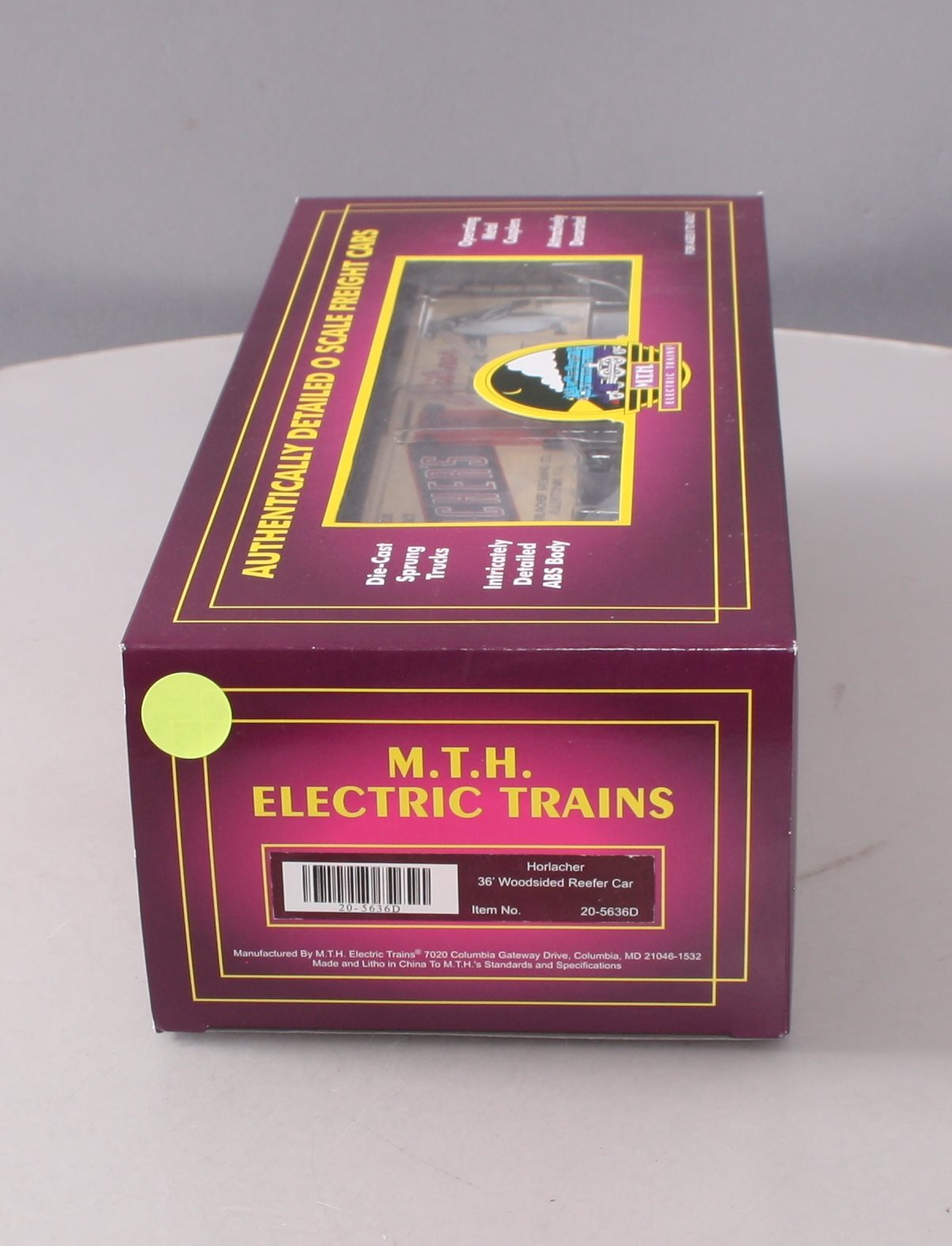 MTH 20-5636D Horlacher 36' Woodsided Reefer Car EX/Box