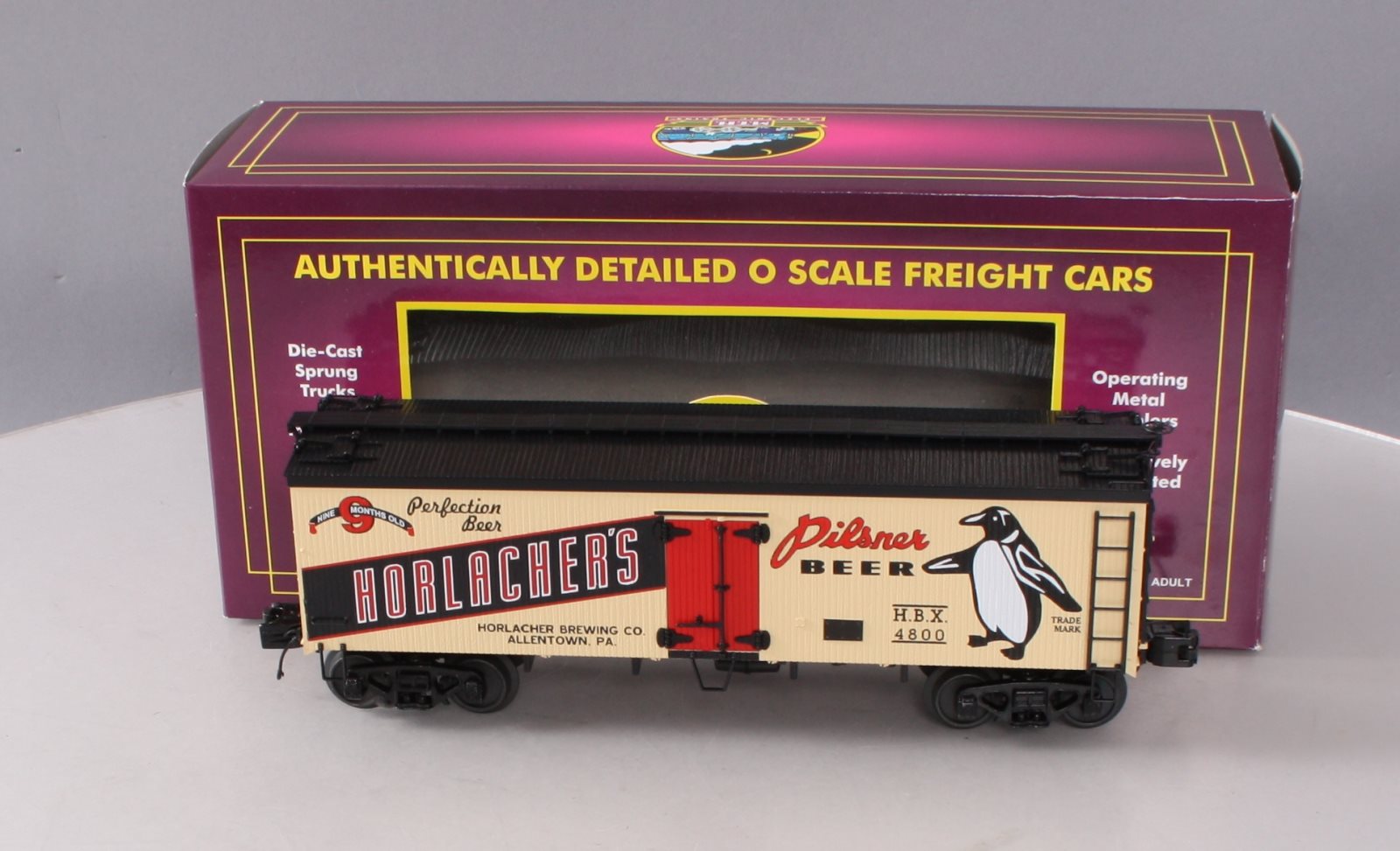 MTH 20-5636D Horlacher 36' Woodsided Reefer Car EX/Box