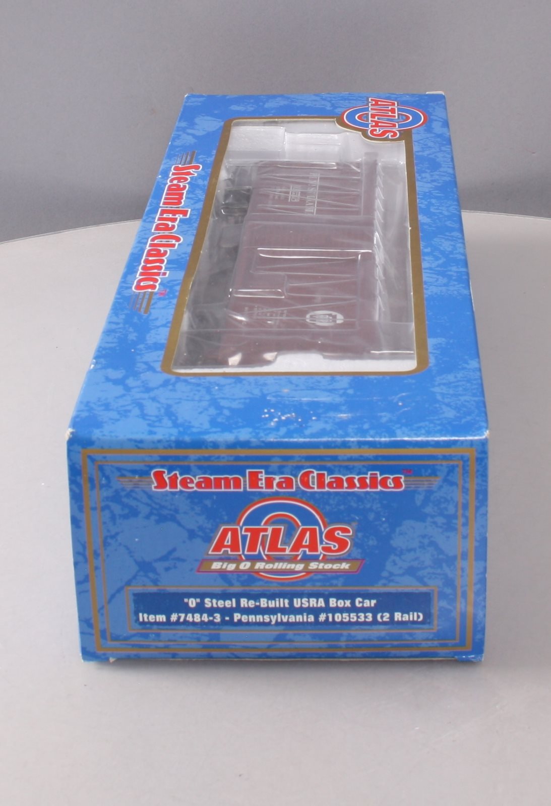 Atlas 7484-3 O Scale Pennsylvania Steel Re-Built USRA Box Car #105533 (2 Rail) LN/Box