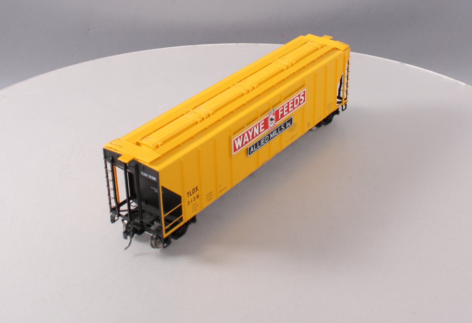 Atlas 7381-3 O Scale Wayne Feeds Low Side Covered Hopper #3138 (2-Rail) LN/Box