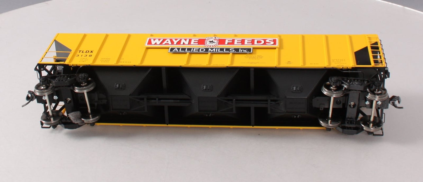 Atlas 7381-3 O Scale Wayne Feeds Low Side Covered Hopper #3138 (2-Rail) LN/Box