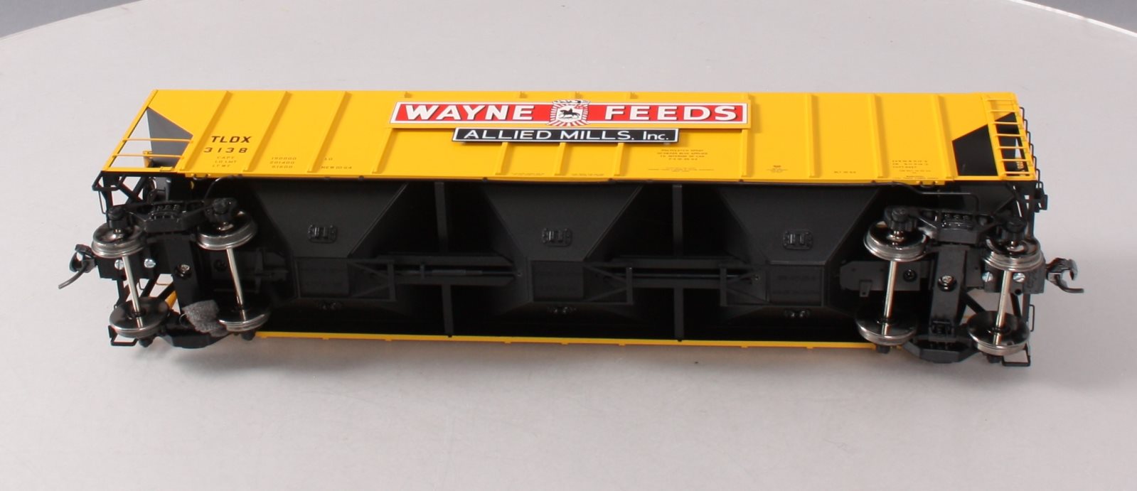Atlas 7381-3 O Scale Wayne Feeds Low Side Covered Hopper #3138 (2-Rail) LN/Box
