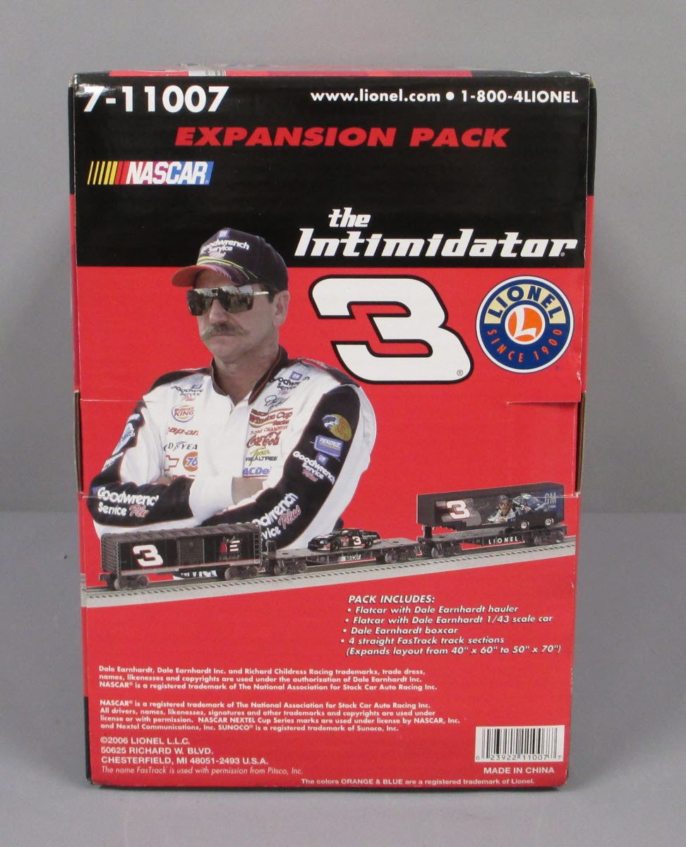 Lionel 7-11007 O Gauge Dale Earnhardt Sr. "The Intimidator" Expansion Pack MT/Box