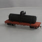 Bachmann 27199 On30 Black Painted & Unlettered Tank Car w/Flat Frame
