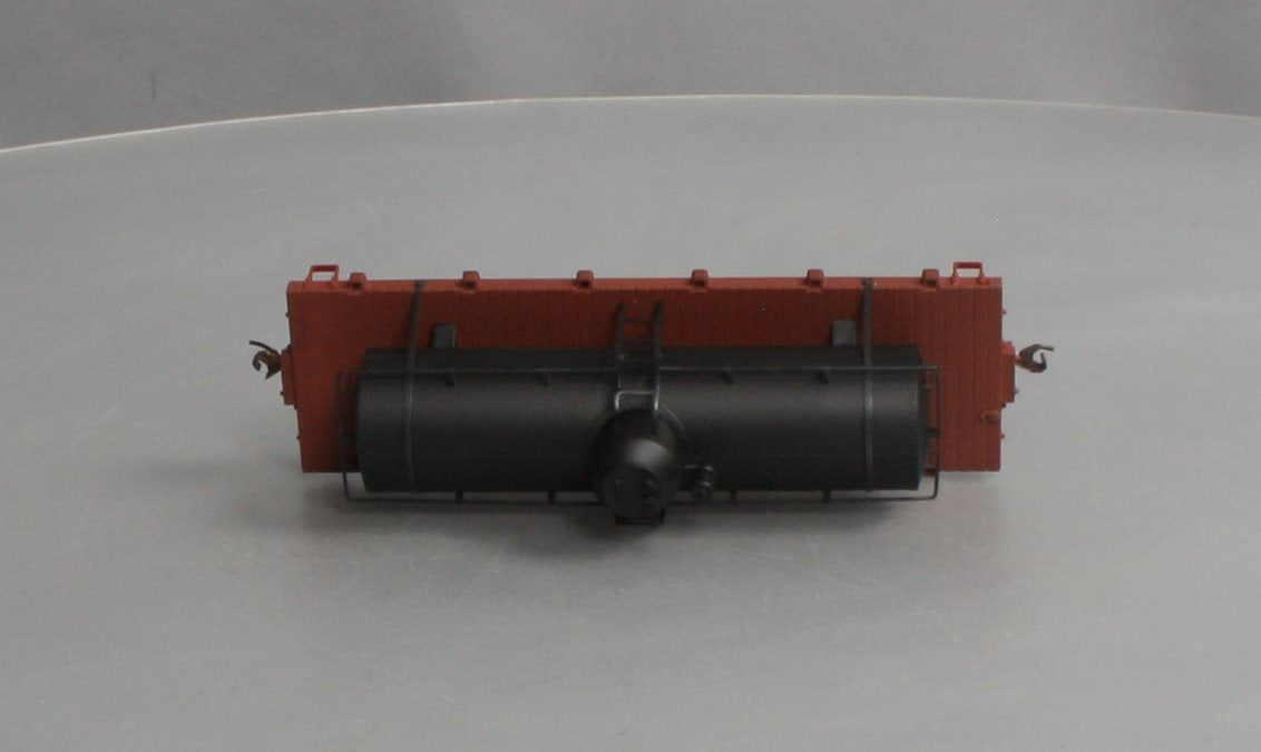 Bachmann 27199 On30 Black Painted & Unlettered Tank Car w/Flat