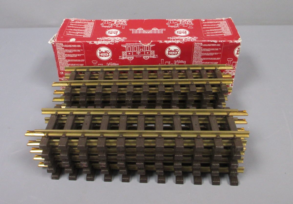 LGB 1000 G Scale 12 Inch Straight Track Sections (10) LN/Box